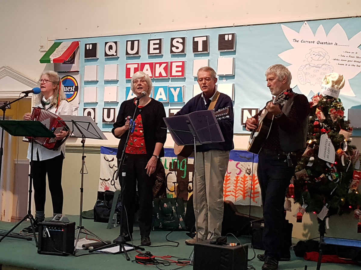 Shebang with Terry D in URC for Dorking Christmas Festival 2019